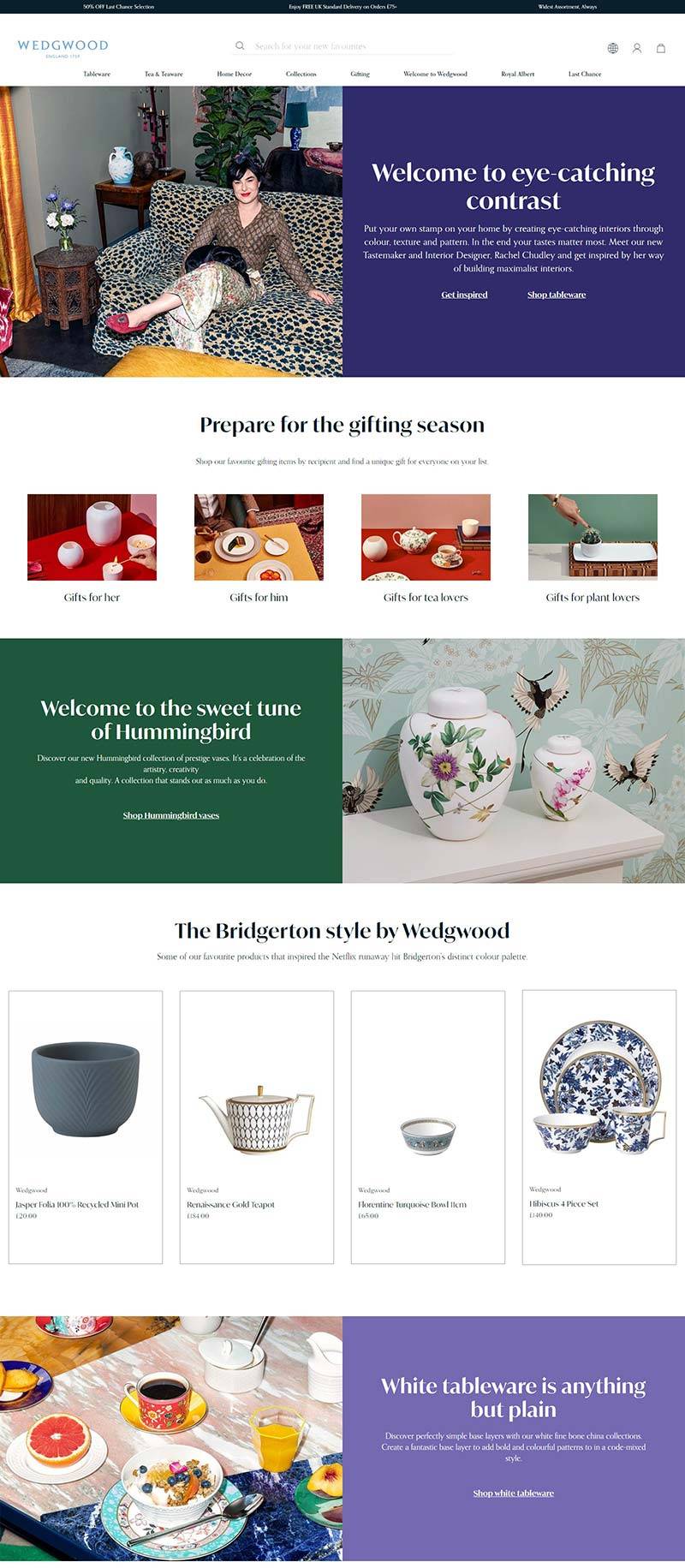 Wedgwood 英国设计师艺术装饰品牌网站