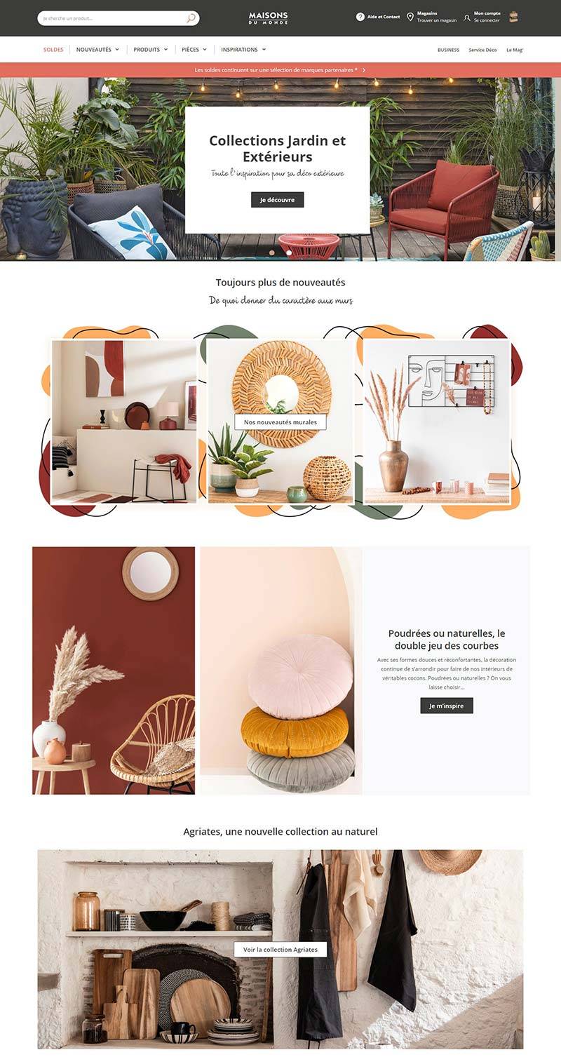 Maisons du Monde 法国家居装饰品牌购物网站