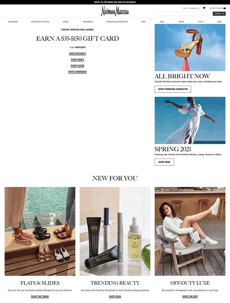 Neiman Marcus 尼曼-美国高端奢侈品百货品牌网站