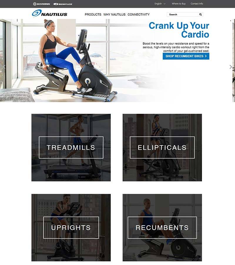 Nautilus 诺德士-美国有氧健身设备品牌网站