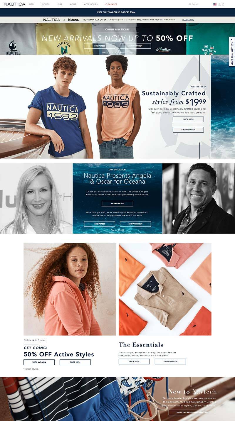 Nautica 诺帝卡-美国时装品牌购物网站