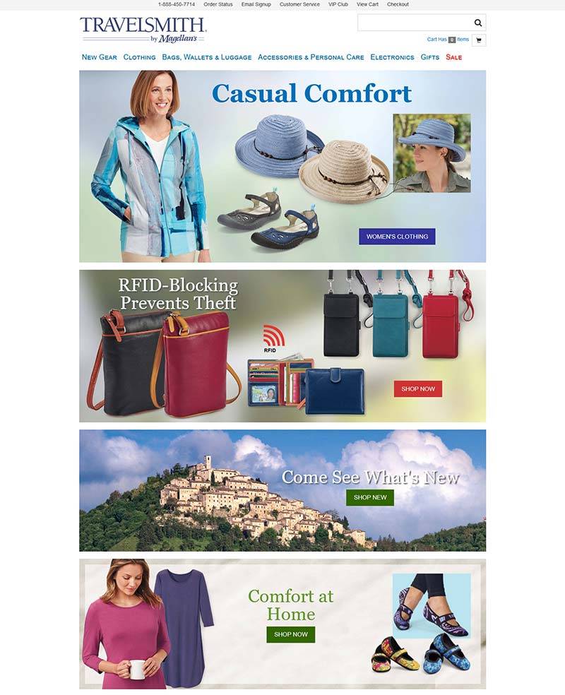 TravelSmith 美国旅行服装品牌购物网站