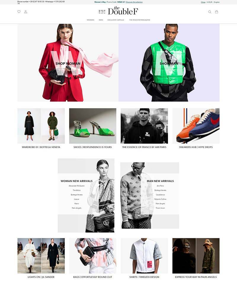 The Double F 意大利奢侈品服饰品牌网站