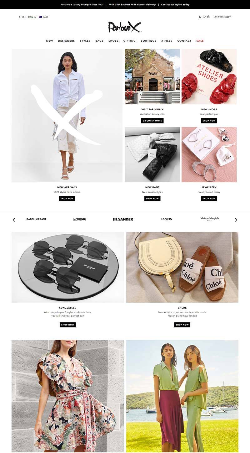 ParlorX 澳大利亚时尚精品购物网站
