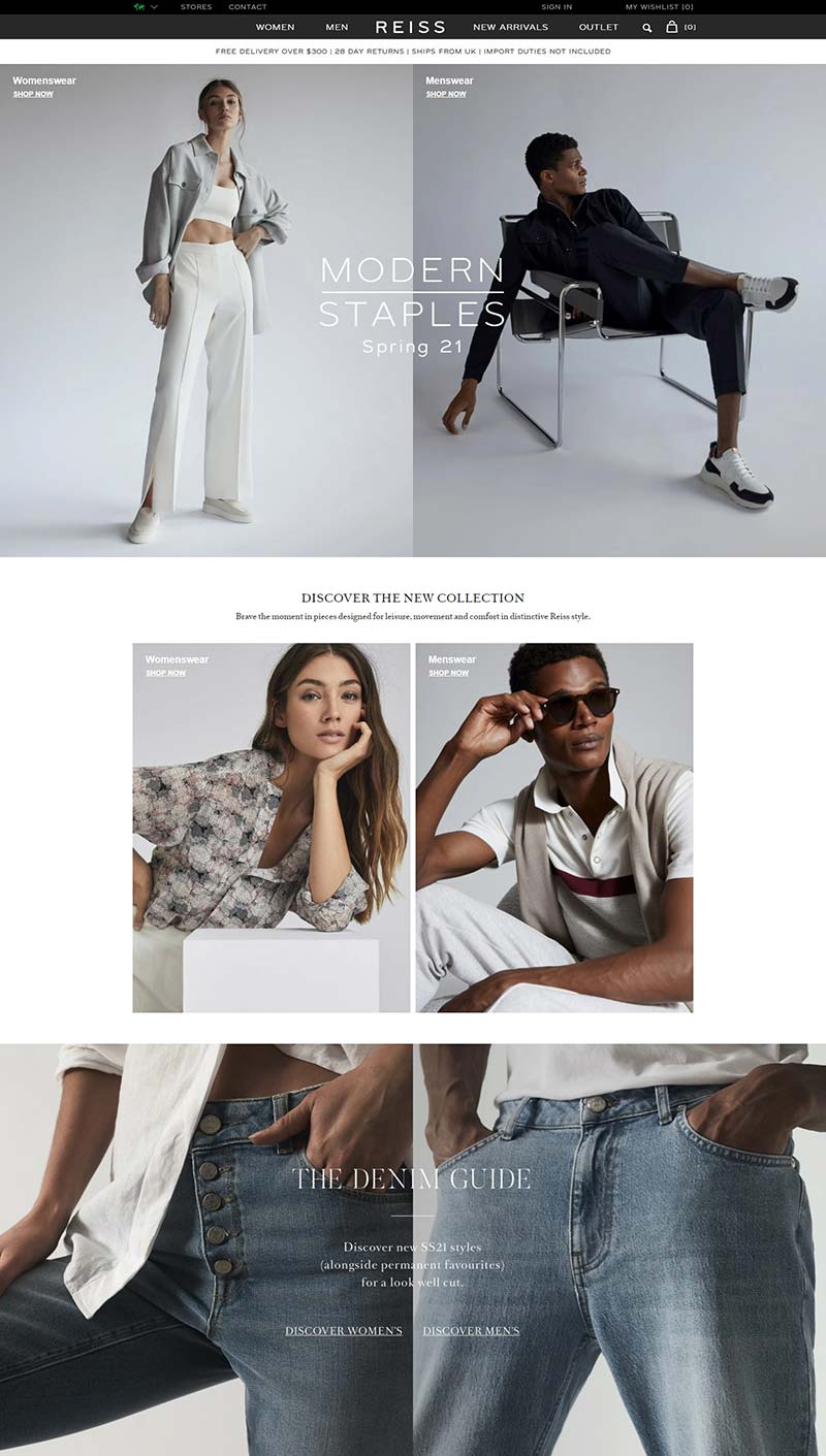 REISS AU 蕊丝-英国时尚服饰品牌澳大利亚官网