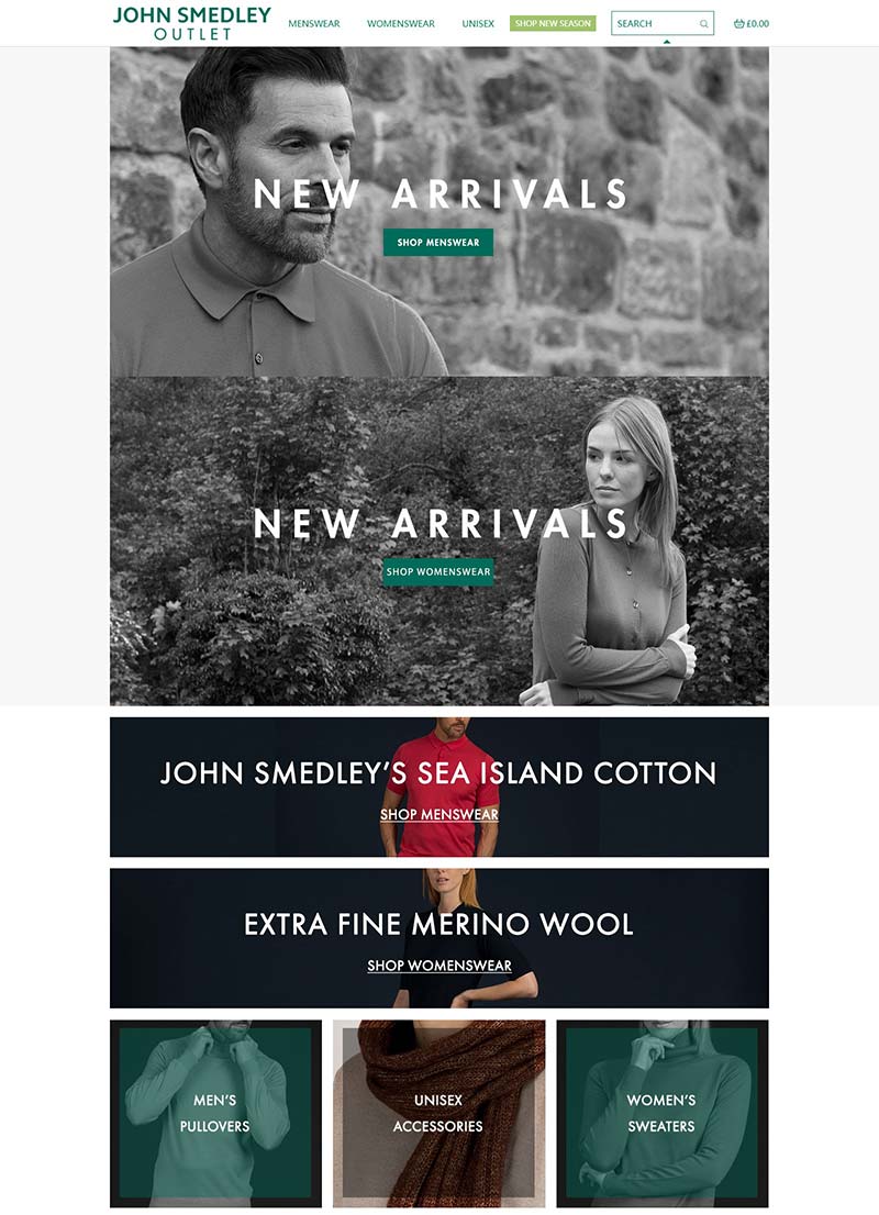 John Smedley Outlet 英国品牌针织服饰折扣网站 
