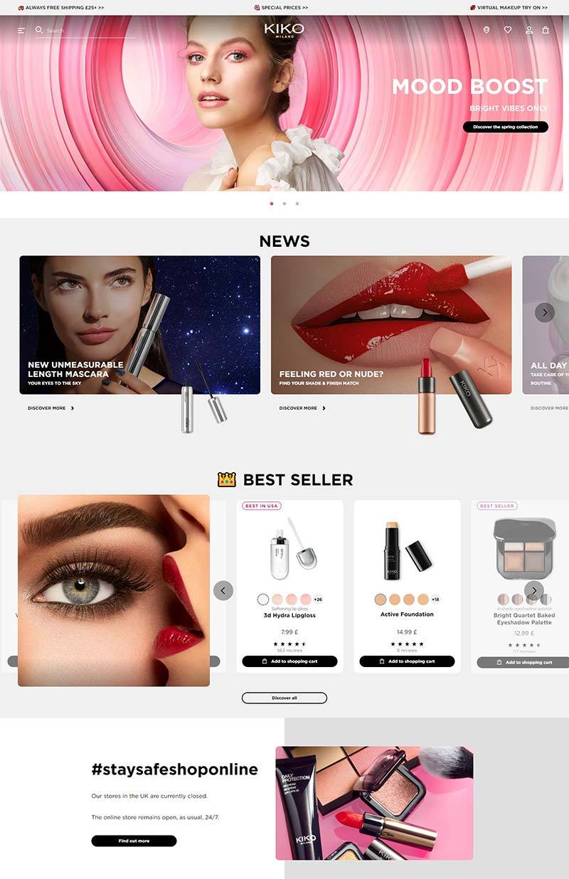 KIKO MILANO 意大利专业彩妆品牌购物网站