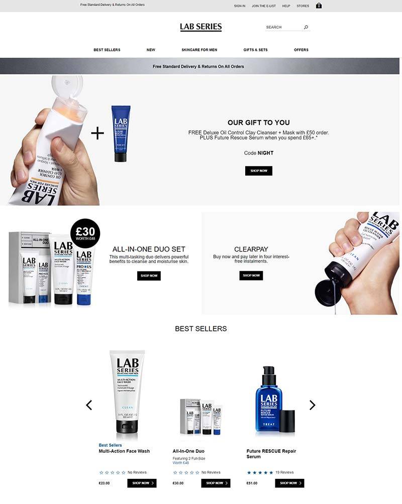 Lab Series UK 朗仕-英国男士保养护肤品牌网站