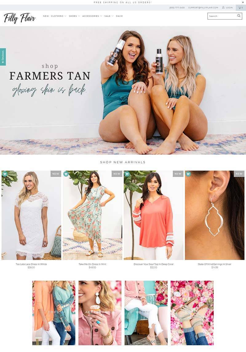 Filly Flair 美国时尚女装精品购物网站