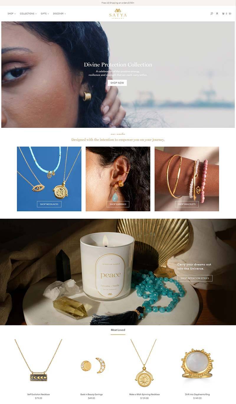 Satya Jewelry 美国在线珠宝饰品零售网站