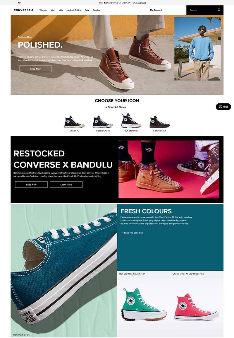 Converse AU 匡威-美国经典帆布鞋澳大利亚官网