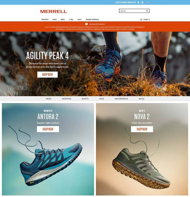 Merrell UK 迈乐-美国登山运动鞋品牌英国官网
