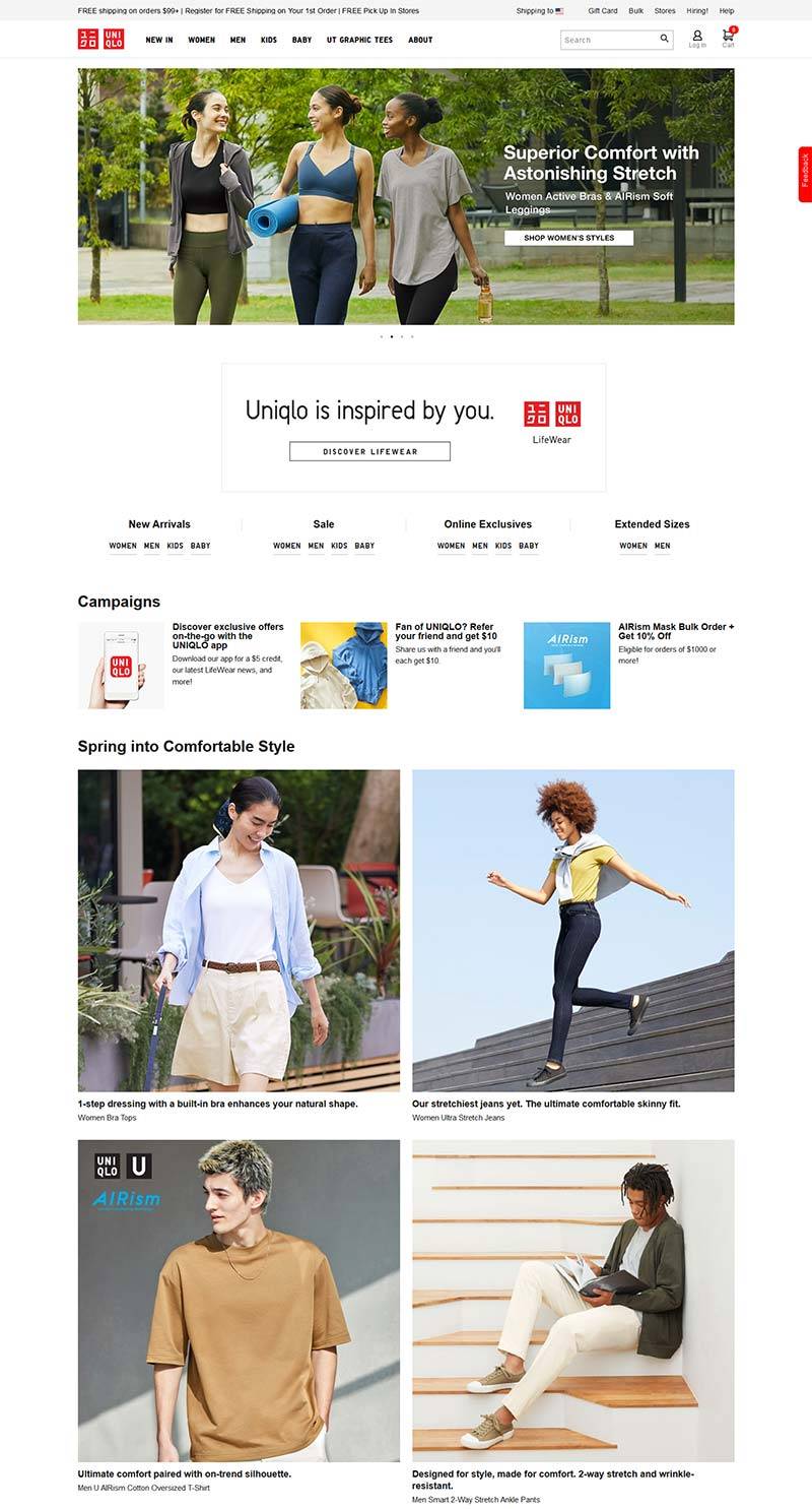 UNIQLO US 优衣库-日本服装品牌美国官网