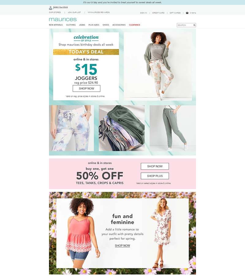 Maurices 美国品牌女装购物网站