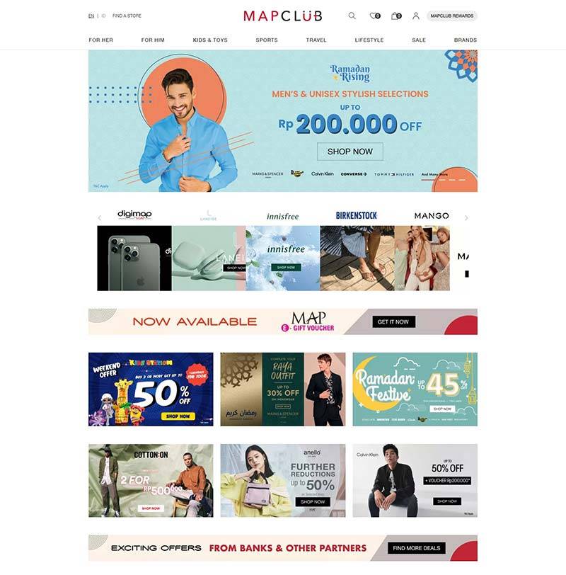 MAPeMall 印尼电商购物平台网站