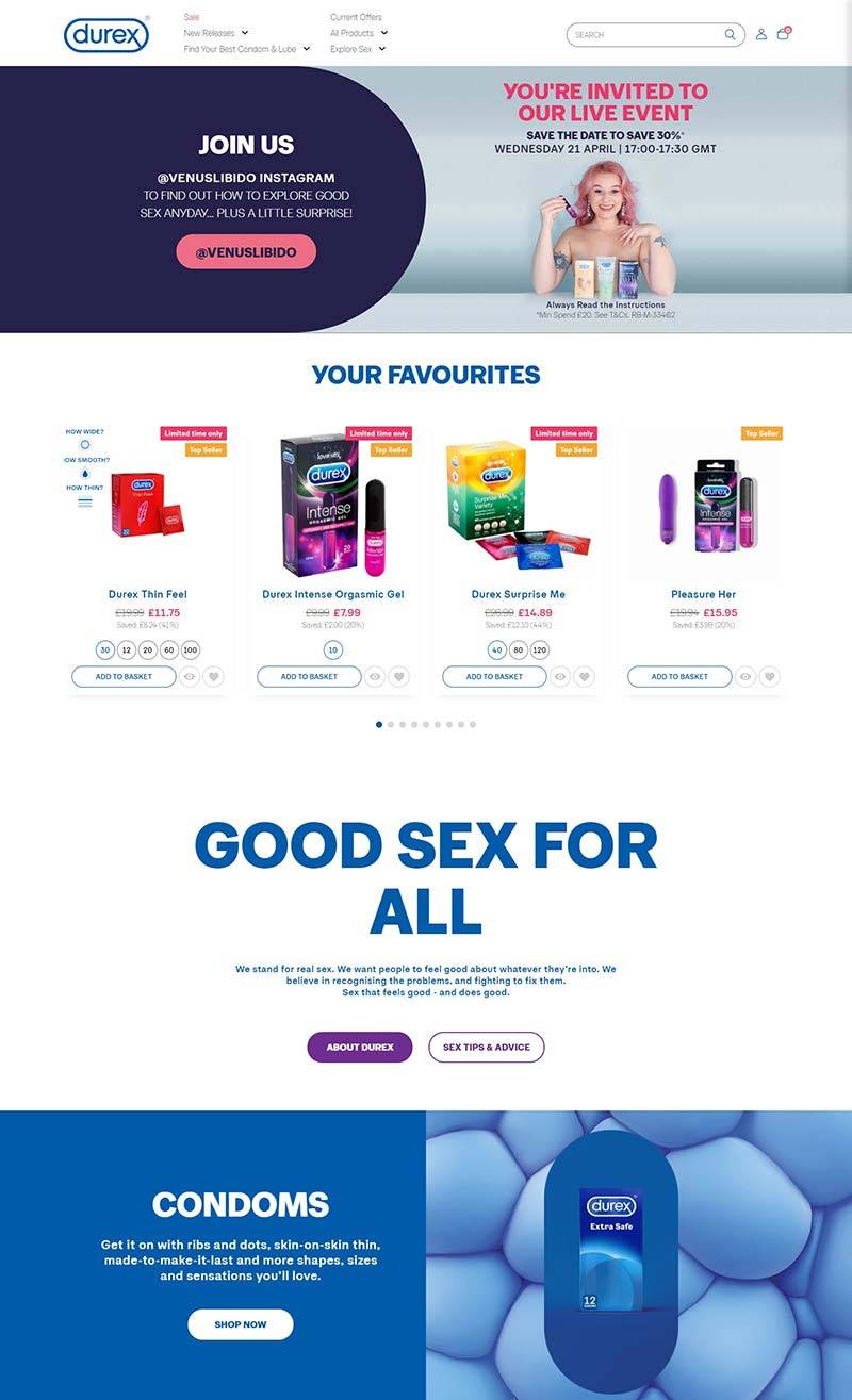 Durex UK 杜蕾斯-英国避孕套品牌官网