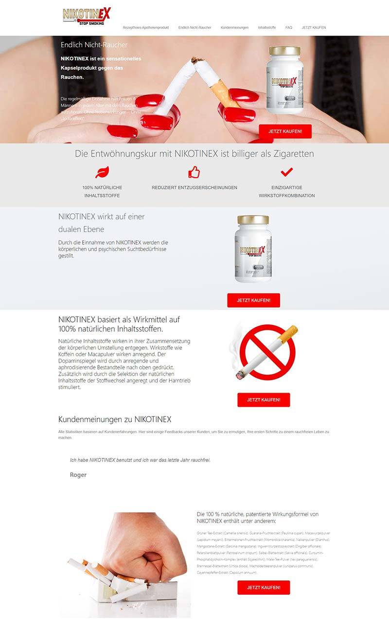 Nikotinex 英国天然成分戒烟品牌网站