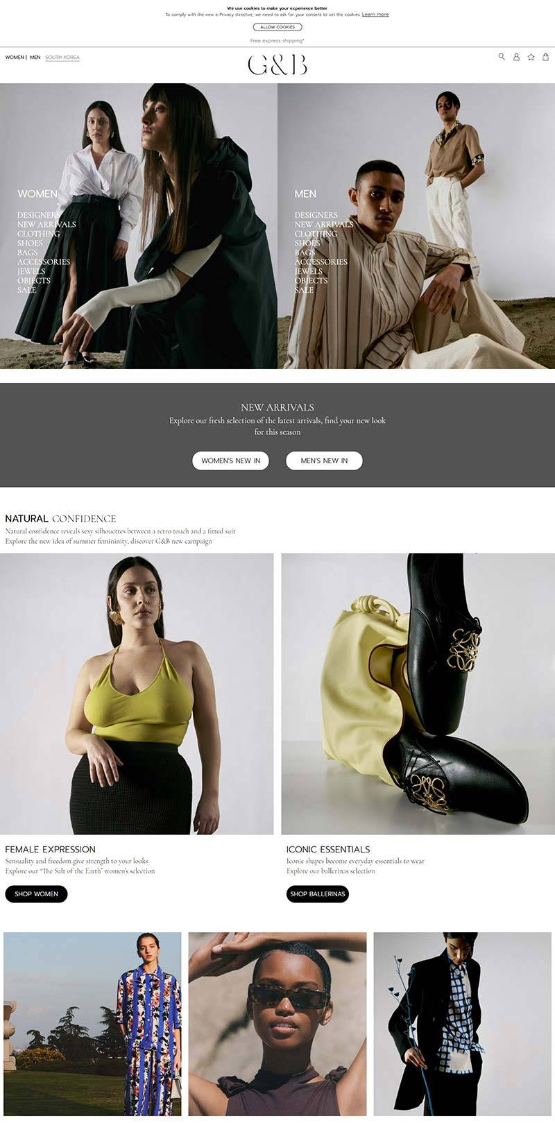 G&B|Gebnegozionline 意大利时装品牌购物网站