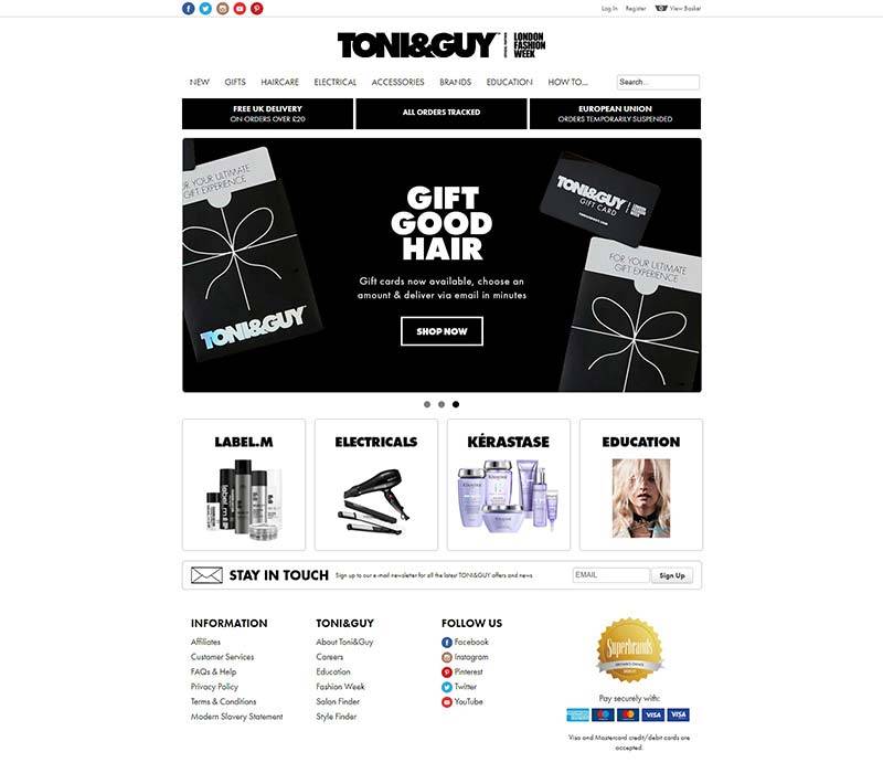 TONI & GUY  汤尼英盖-英国美发学院品牌网站