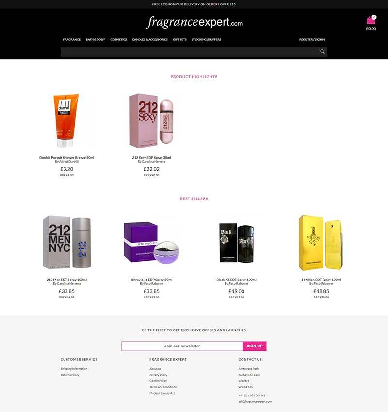 Fragrance Expert 英国品牌香水购物网站