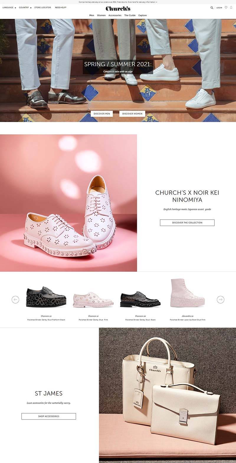 Church footwear 英国经典手工鞋购物网站