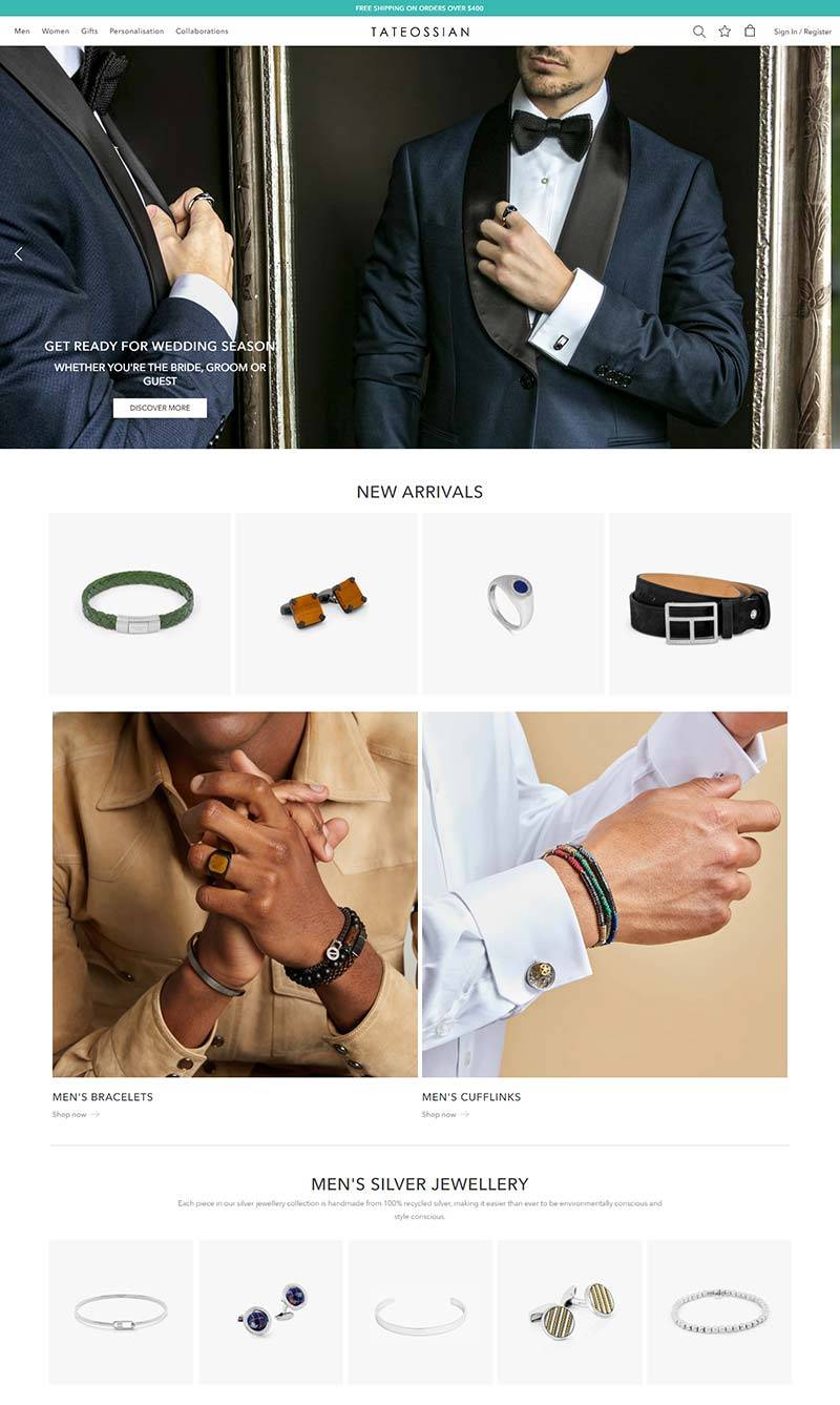 Tateossian 英国顶级珠宝品牌购物网站