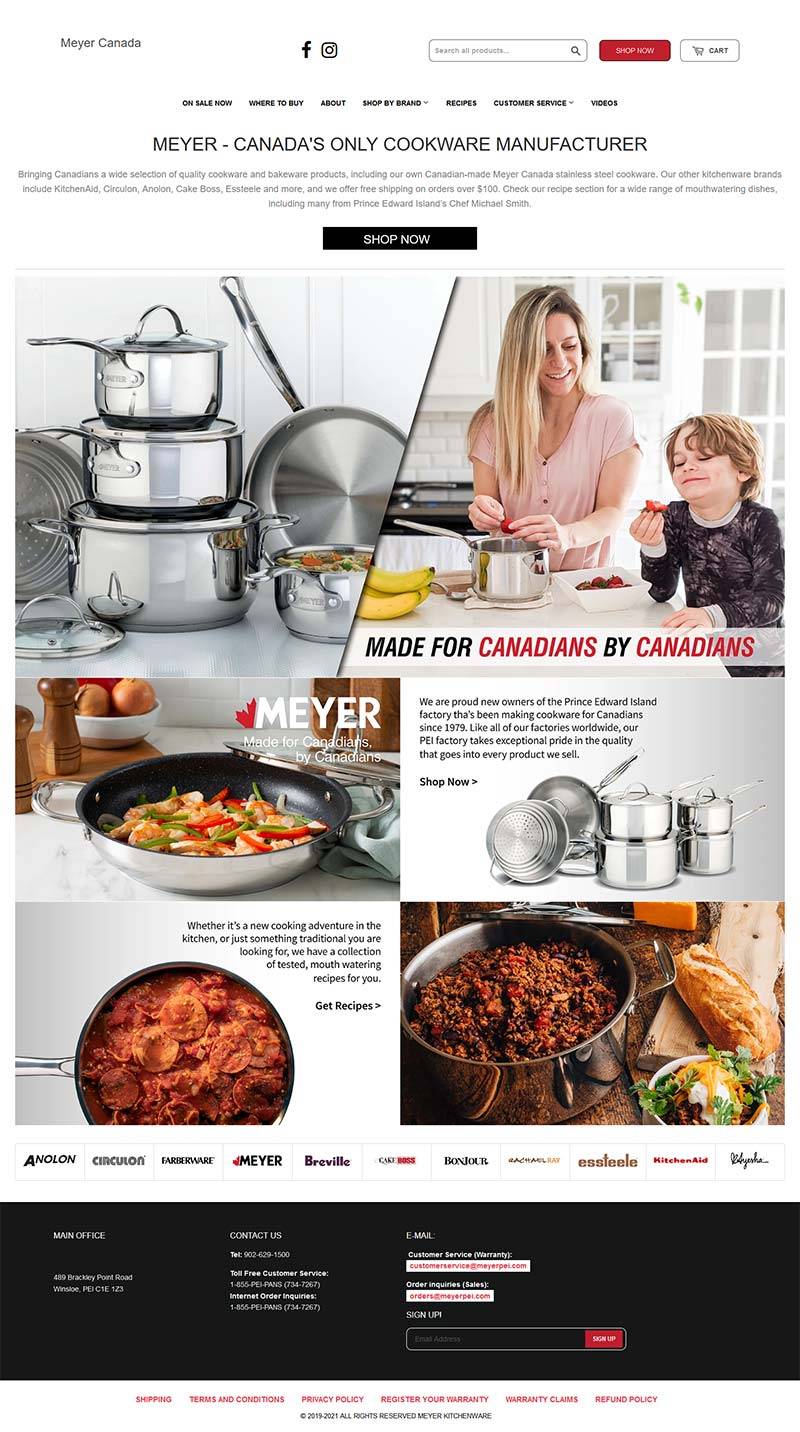 Meyer Canada 美亚厨具加拿大官网