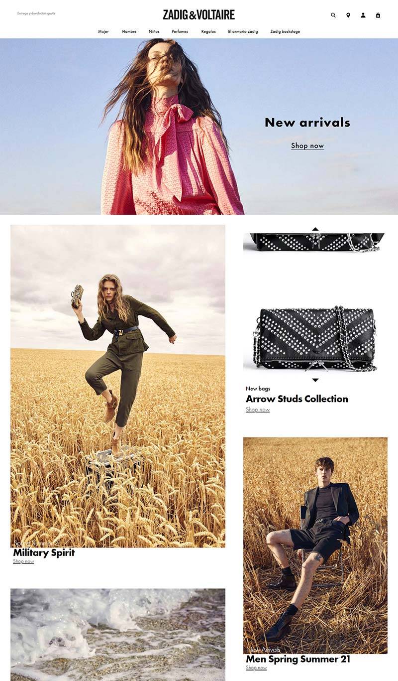 Zadig & Voltaire ES 法国时尚服饰品牌西班牙官网