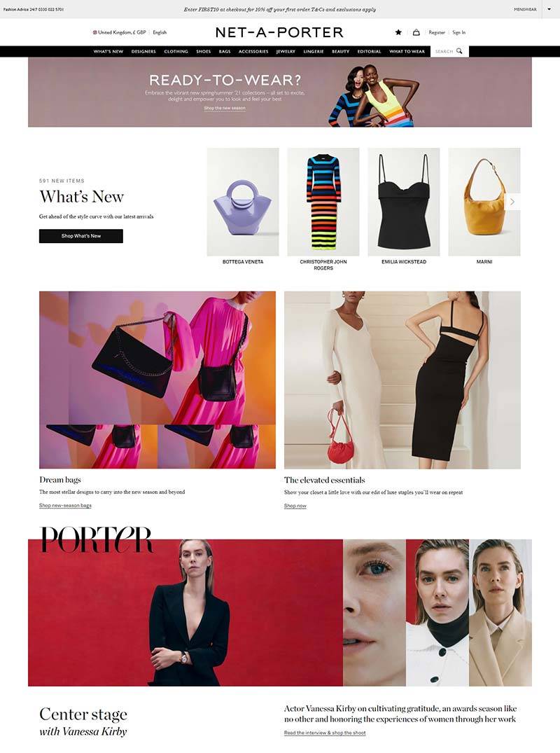 NET-A-PORTER UK 颇特女士-全球顶级时尚奢侈品购物网站