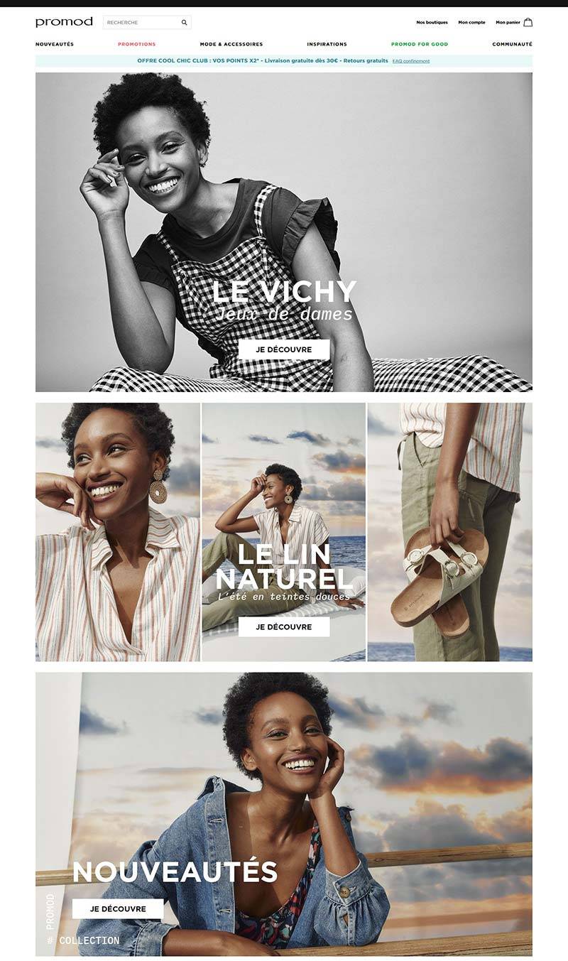 Promod 法国时尚女装品牌购物网站