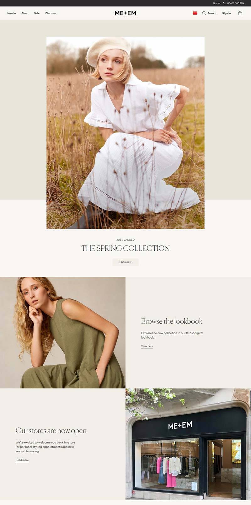 ME+EM 英国设计师女装品牌购物网站