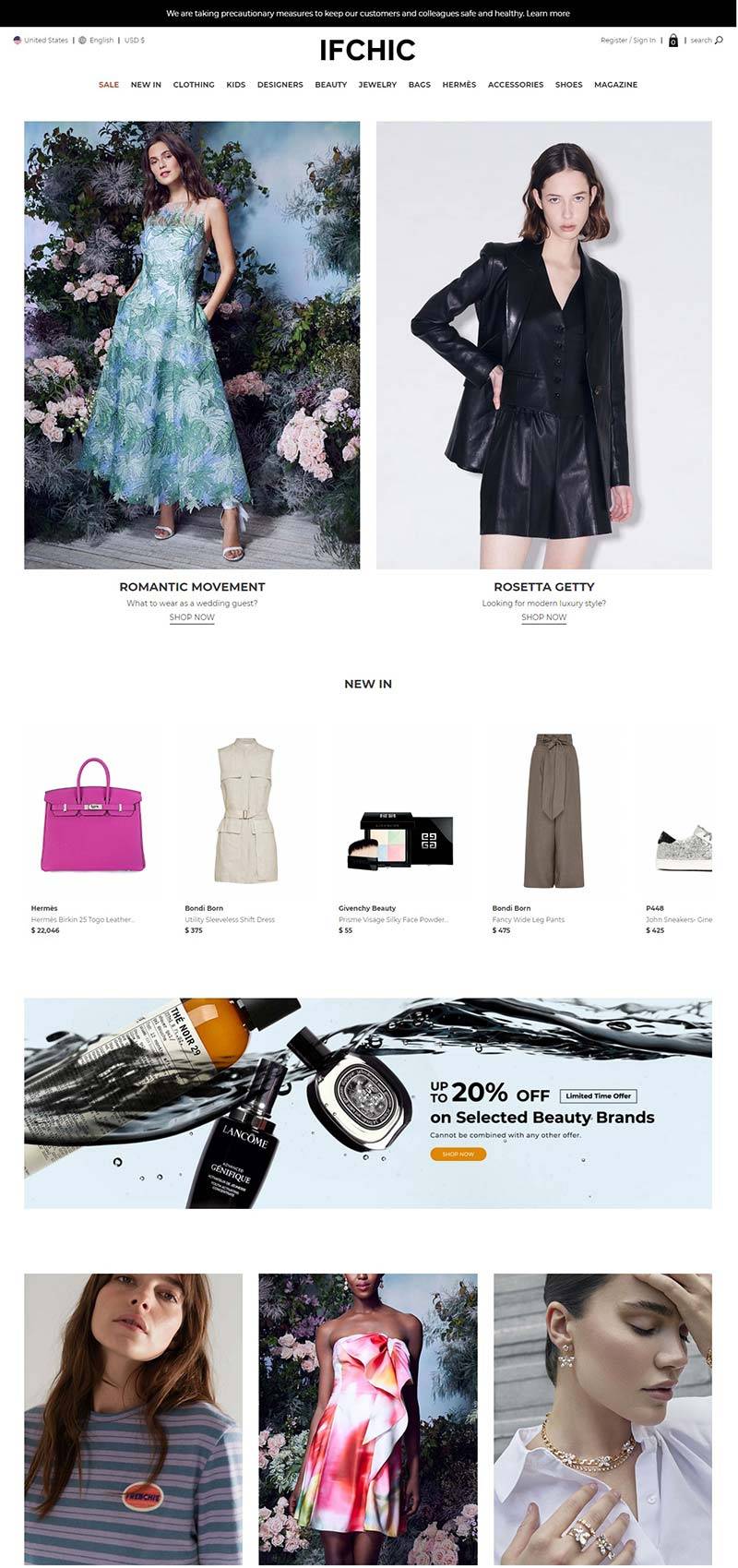 IFCHIC 美国时尚女性品牌购物网站