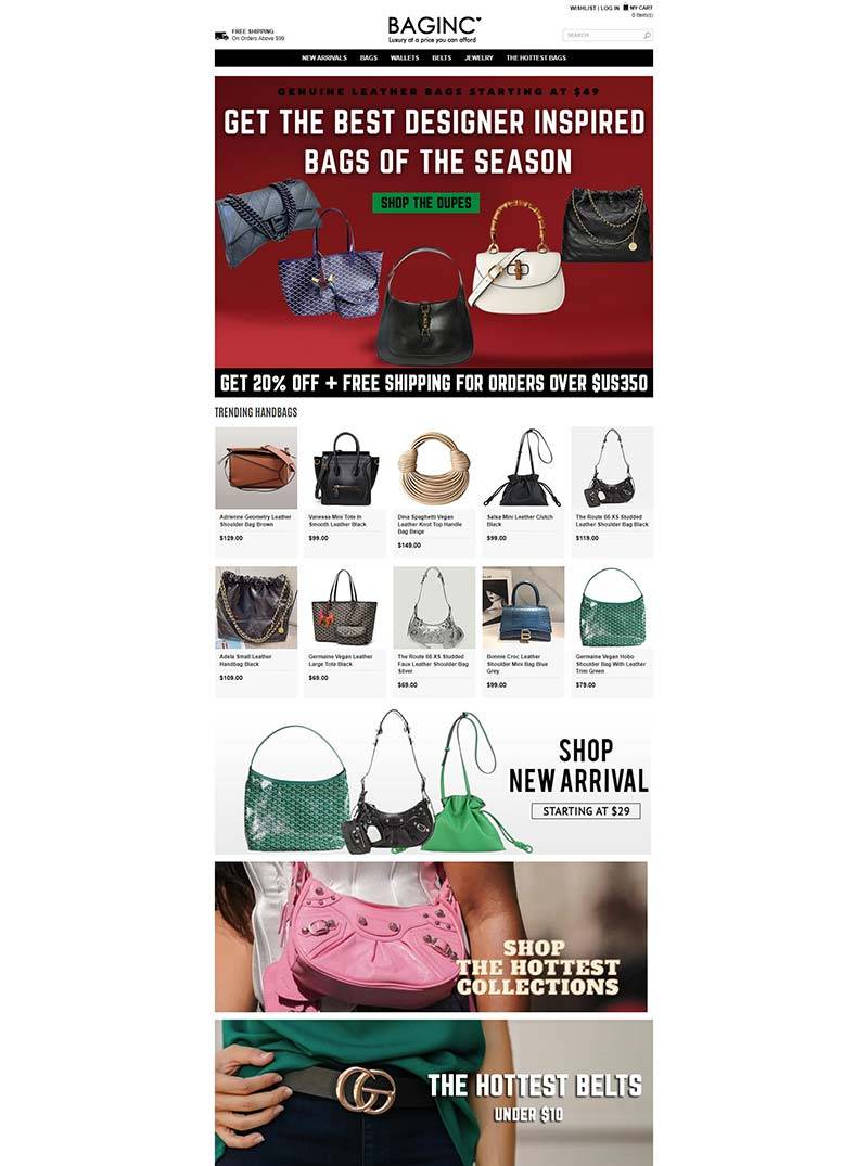 BAGINC 香港时尚奢侈品购物网站