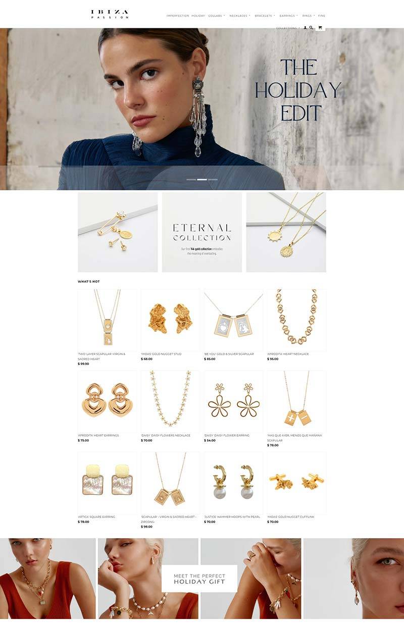 IBIZA PASSION 美国高级女性珠宝品牌购物网站