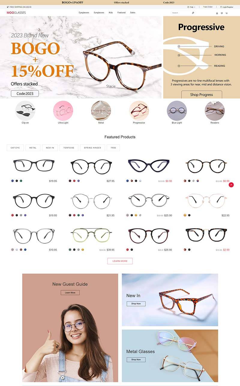 MooGlasses 意大利专业处方眼镜订购网站