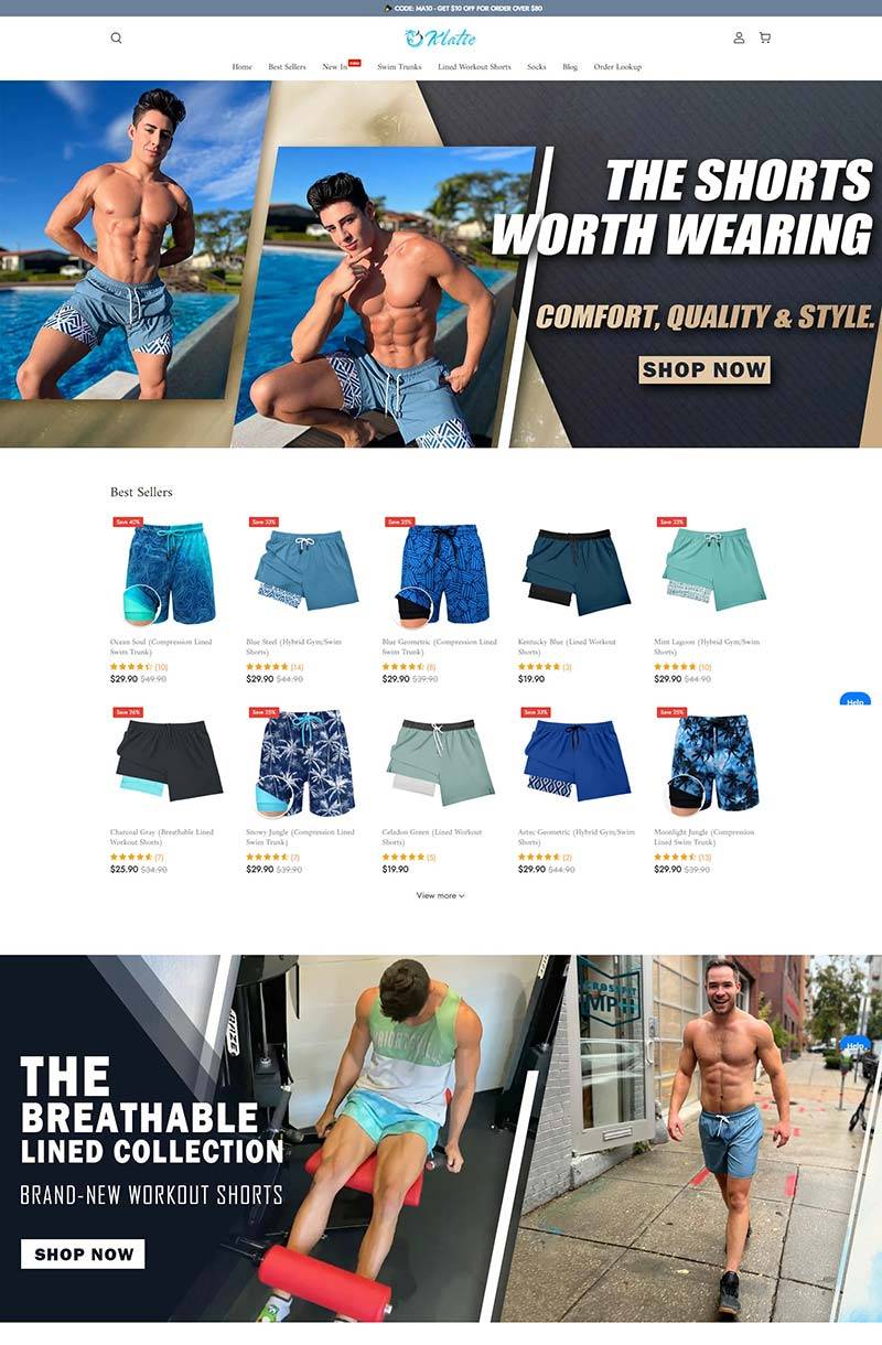 klatie 美国男士泳裤品牌购物网站