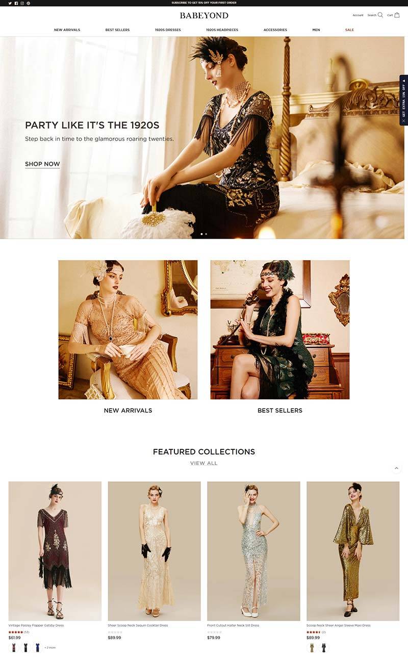 BABEYOND 中国复古时尚女装购物网站