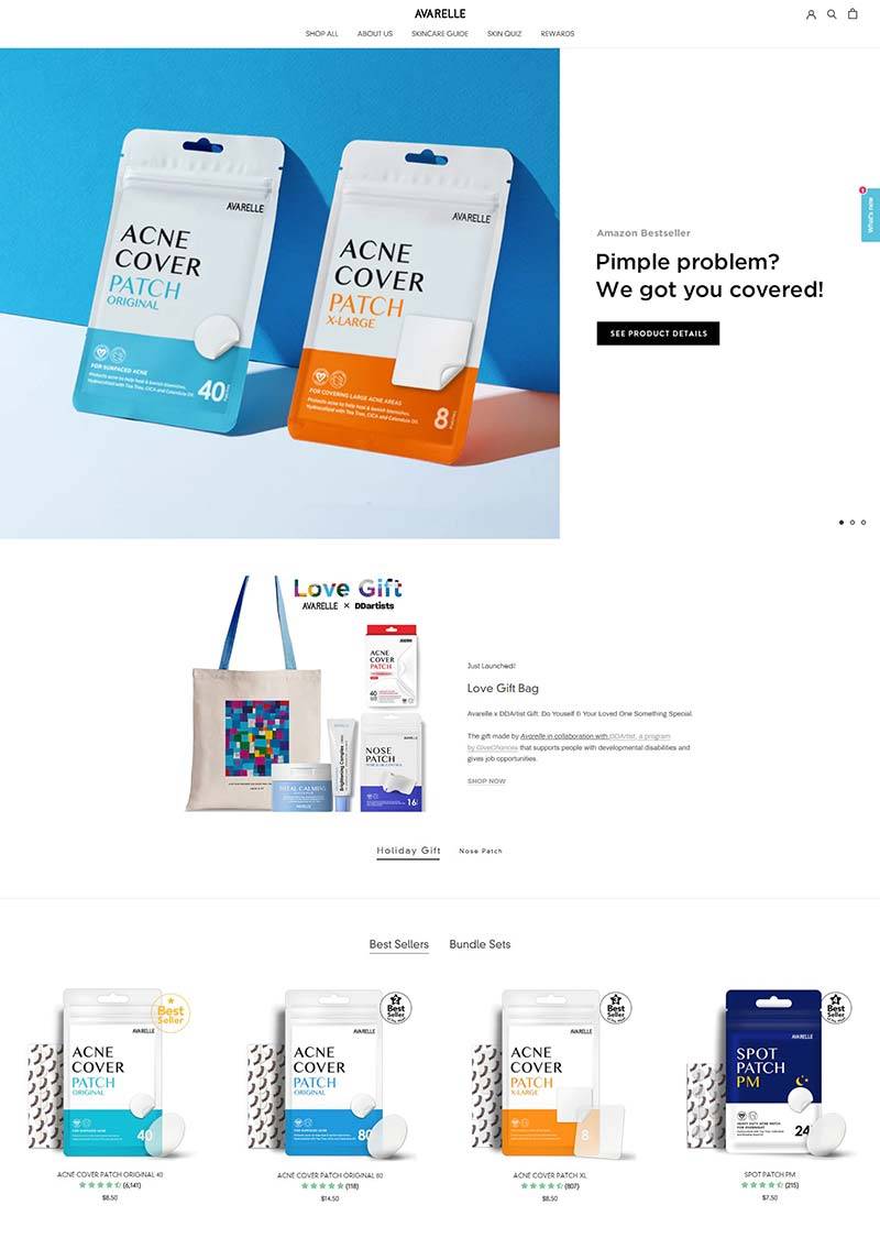 Avarelle 美国清洁护肤品购物网站