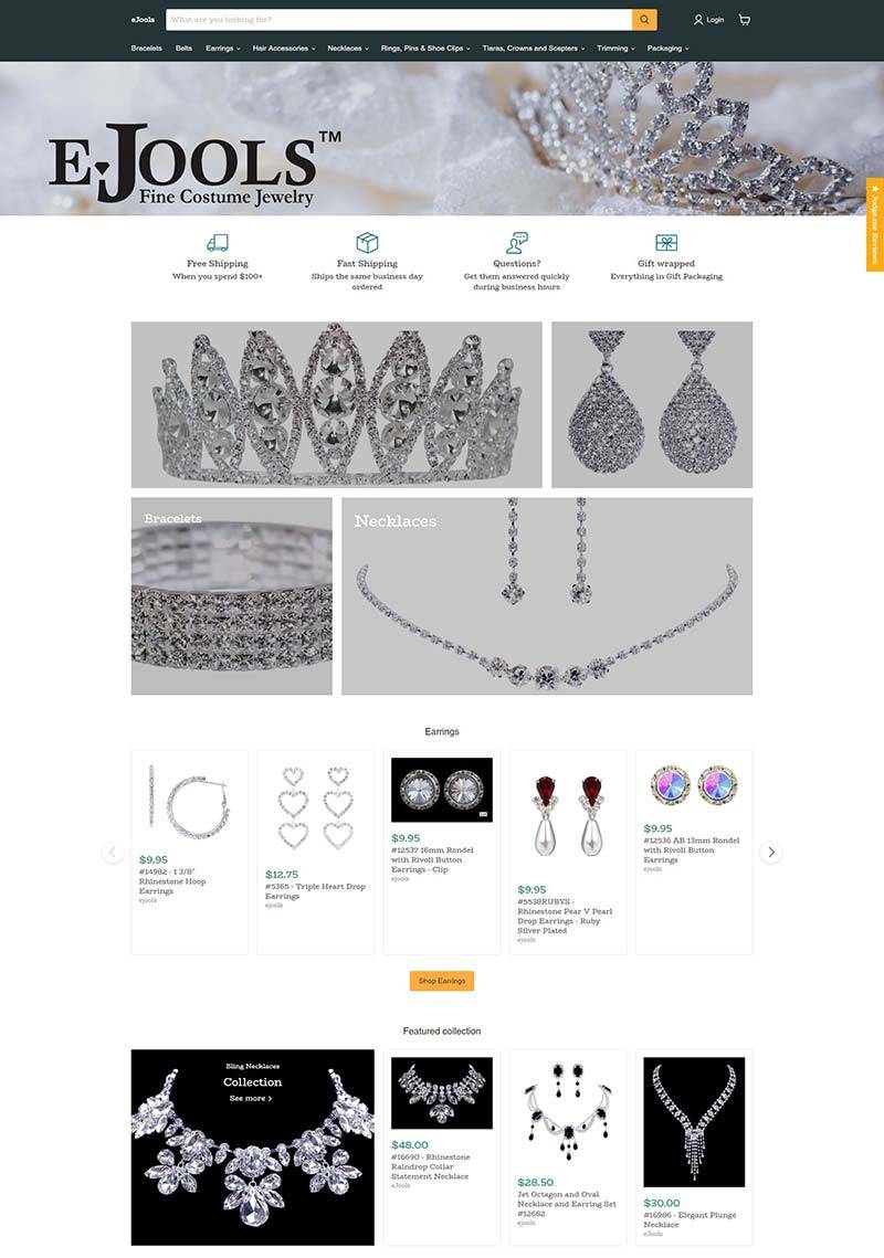 eJools 美国珠宝首饰在线购物商店