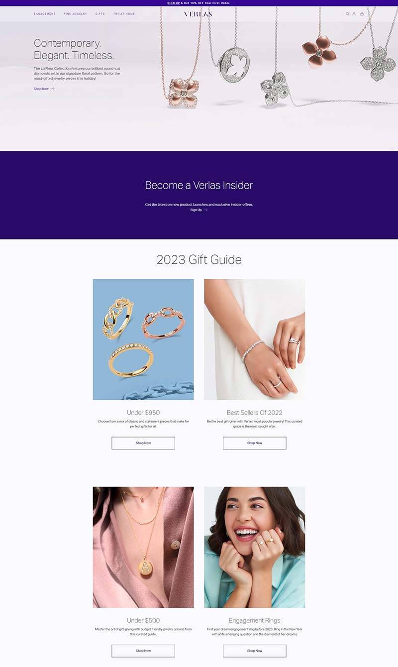 Verlas 美国精品个性珠宝购物网站