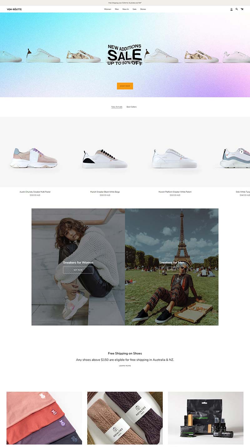 Von-Routte 澳大利亚极简时尚鞋履购物网站