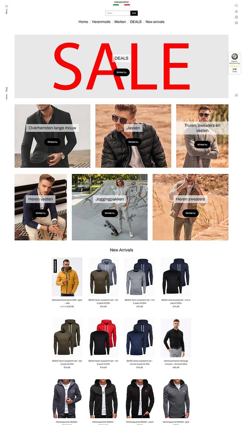 Italian Style 荷兰男士衬衫品牌购物网站