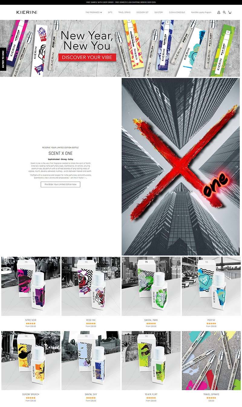 KIERIN NYC 美国香水护肤品牌购物网站