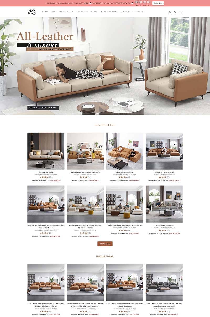 25Home 美国现代家具品牌购物网站
