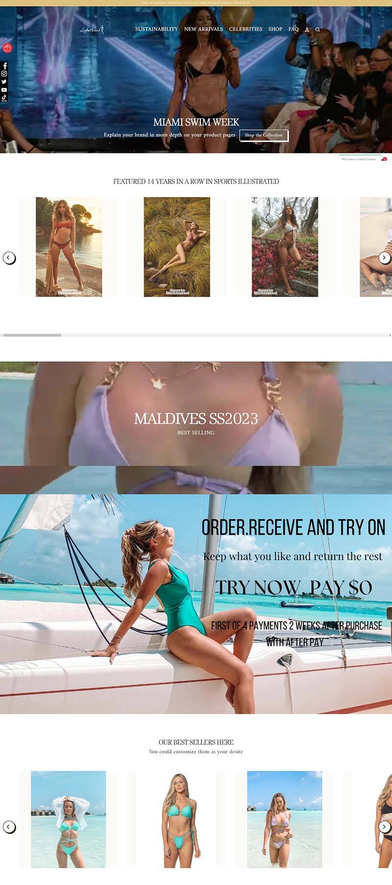 LYBETHRAS Swimwear 美国女性泳装品牌购物网站