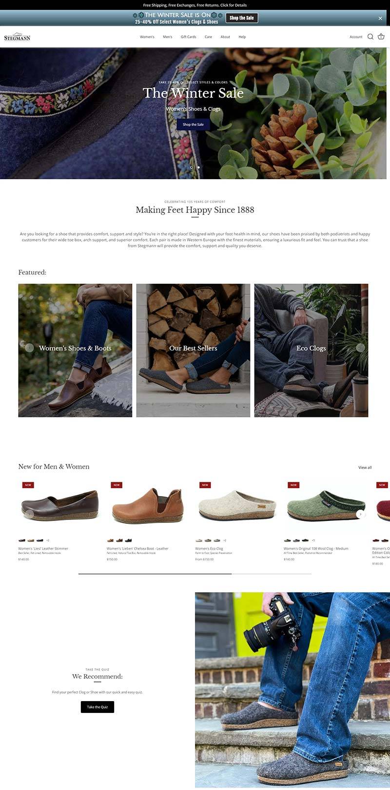 Stegmann 美国羊毛鞋品牌购物网站