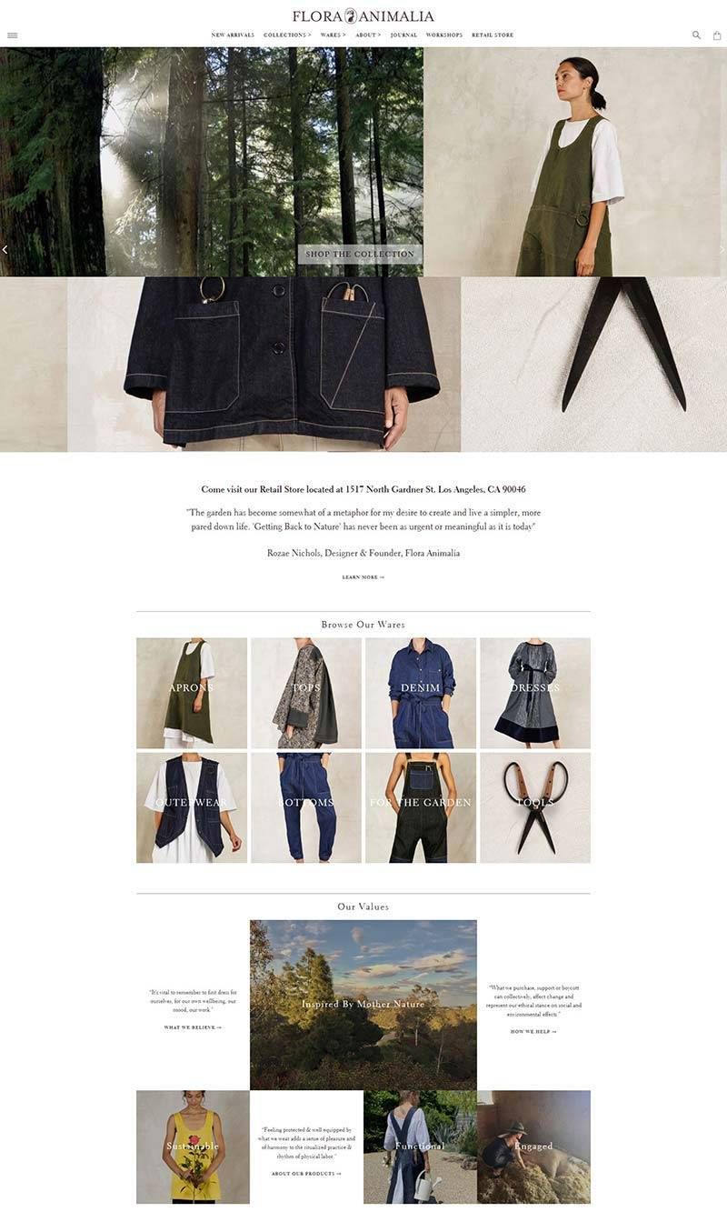 Rozae Nichols 美国有机棉女装品牌购物网站