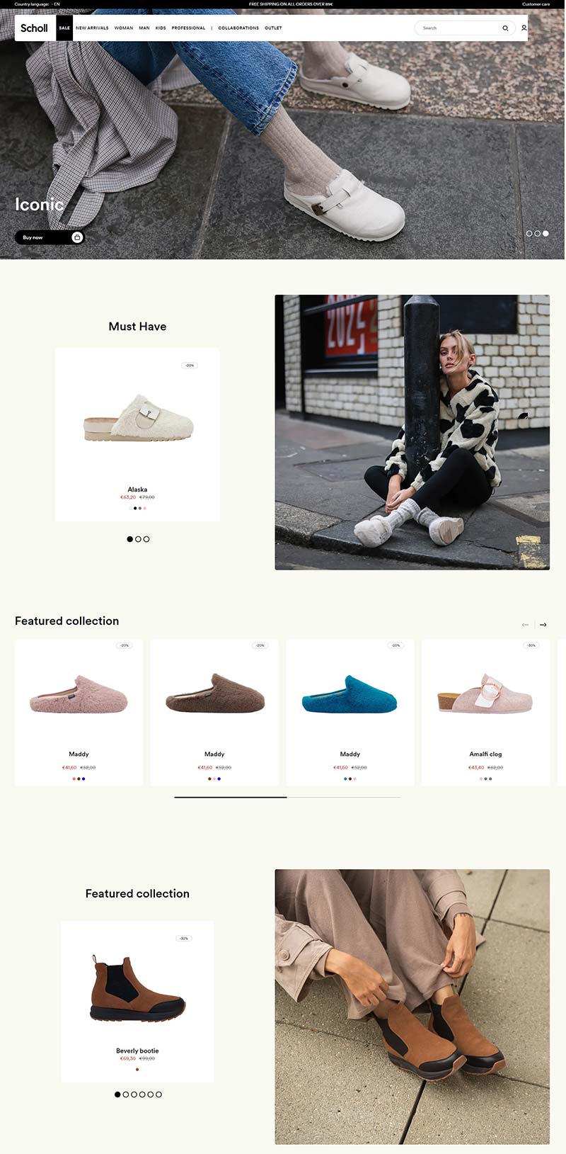 Scholl Shoes 意大利时尚舒适鞋履购物网站