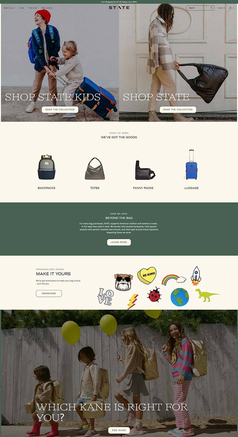 STATE Bags 美国时尚手袋包包品牌购物网站