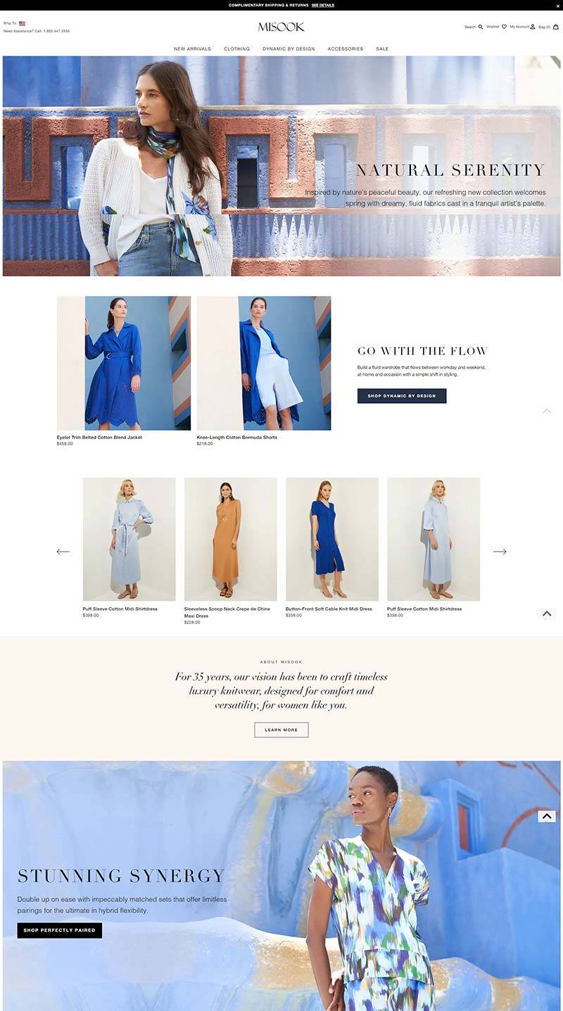 Misook US 美国针织女装品牌购物网站